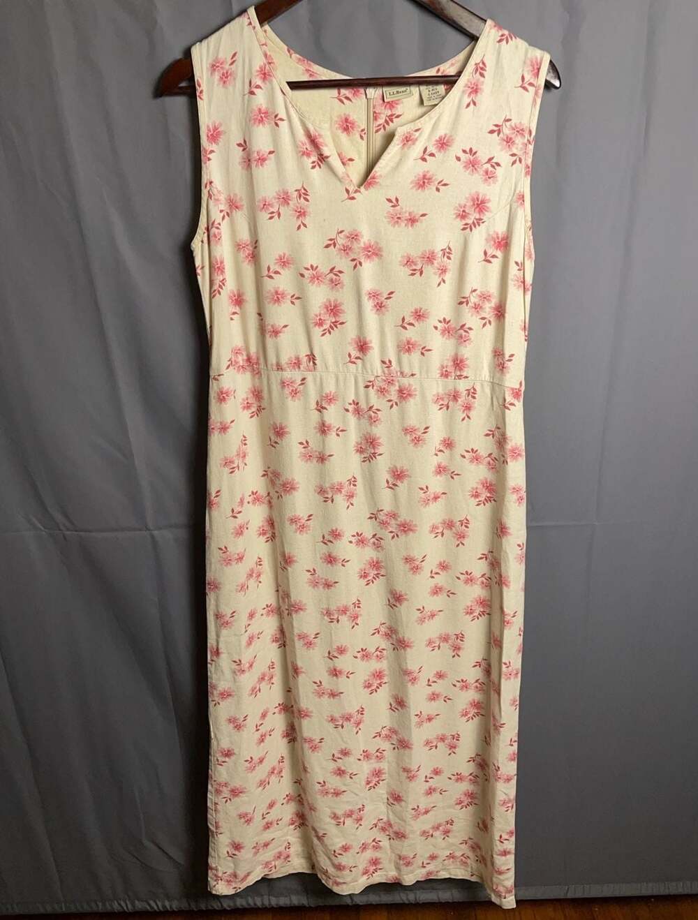Size 8 L.L.Bean Womens Linen blend Dress